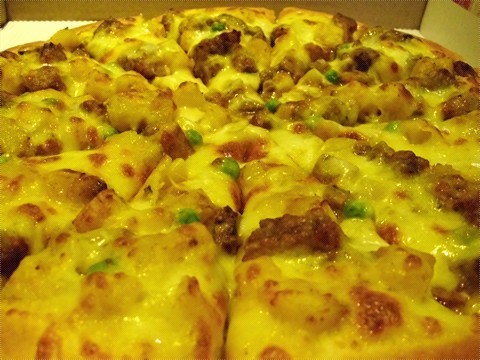 咖喱牛肉披萨