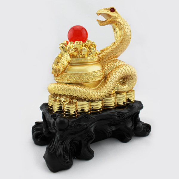 金蛇摆件