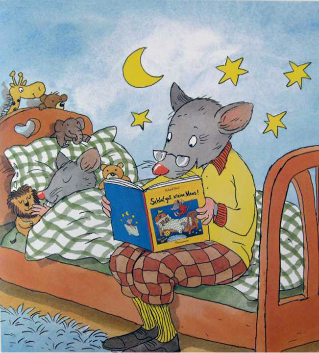  p>《快睡吧,小田鼠》是一篇充满浓郁儿童情趣的童话故事,作者采用