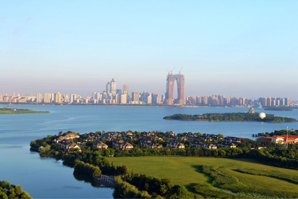 苏州市金鸡湖景区