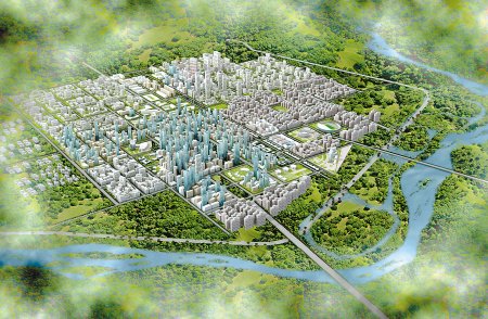  p>西安渭北现代工业新城,规划于临潼境内渭河以北.