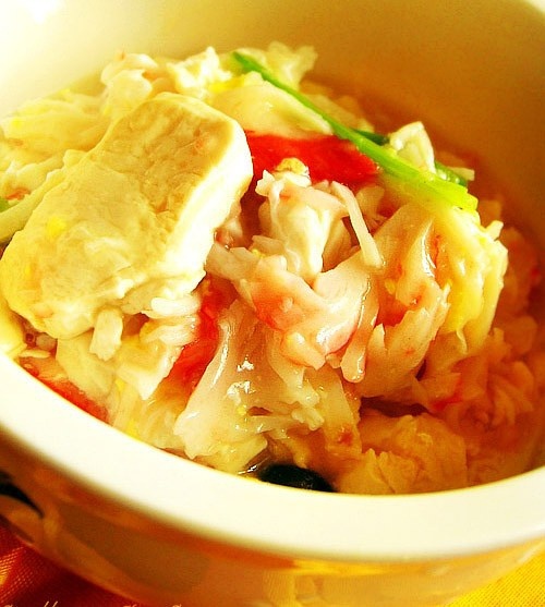 蟹肉豆腐煲