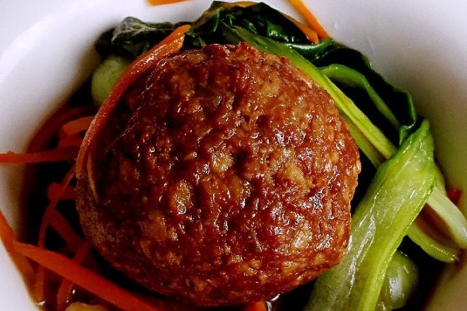 免炸蟹肉狮子头