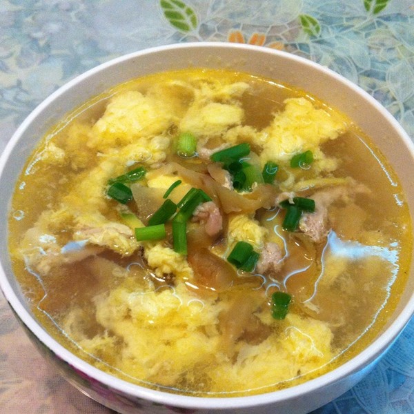 榨菜肉丝鸡蛋汤