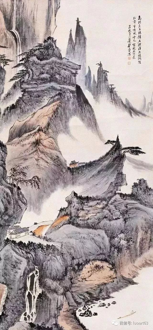 民国画家郑午昌山水画作品欣赏_百科TA说