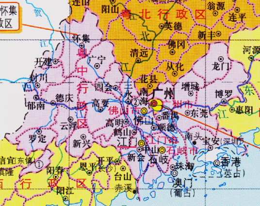 粤中行政区_百度百科