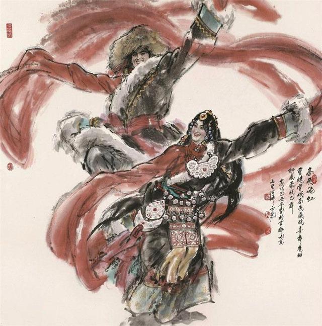 舞动的水墨——陈玉先水墨舞蹈人物画_百科TA说