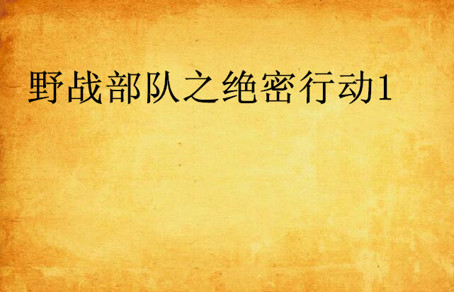 野战部队之绝密行动1