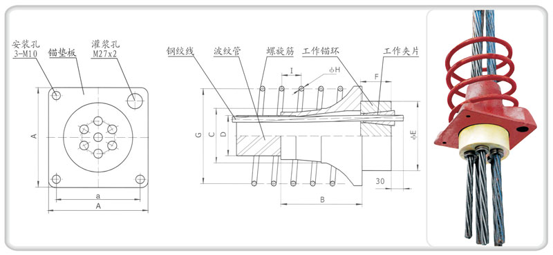 张拉端锚具