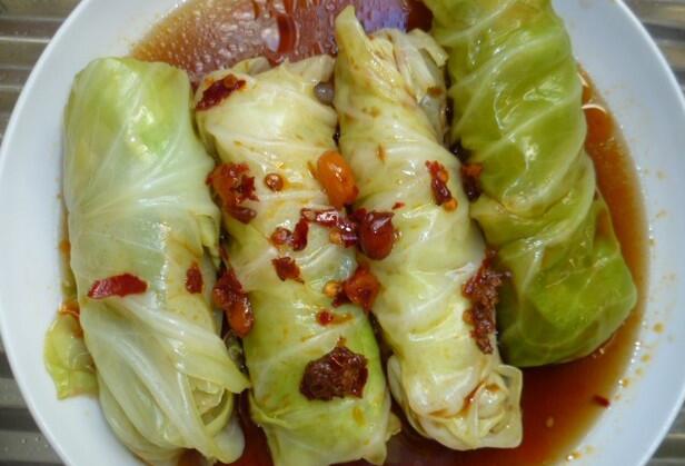 圆白菜蔬菜卷