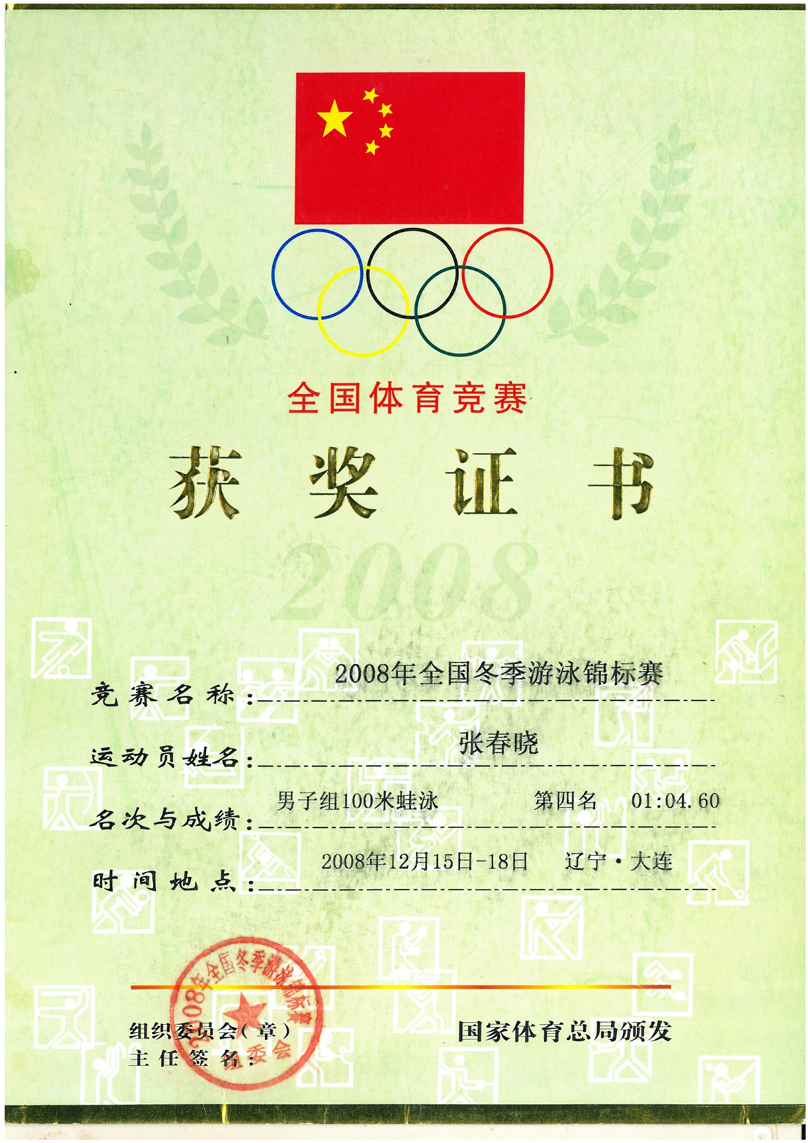  p>张春晓.男(原辽宁省游泳队运动员) /p>