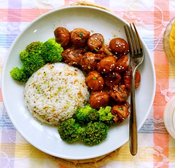 栗子鸡饭