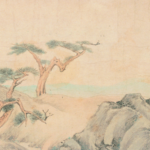 清叶欣探梅图卷