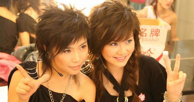 《超级女声》节目现场照