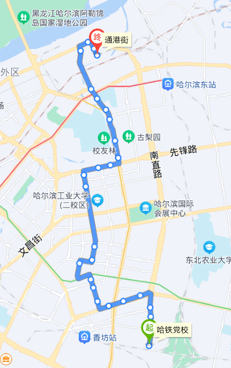  p>哈尔滨公交366路是一条公交车路线,总站数30站,起始站通港街站