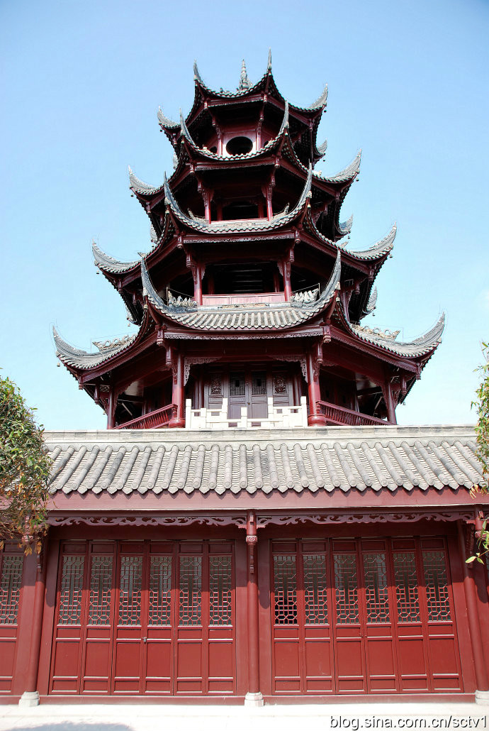 奎星阁位于四川眉山市<a target="