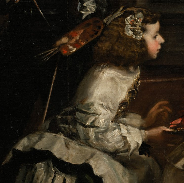  p>《宫娥》  (las  meninas,the maids of  honor)是西班牙画家 a