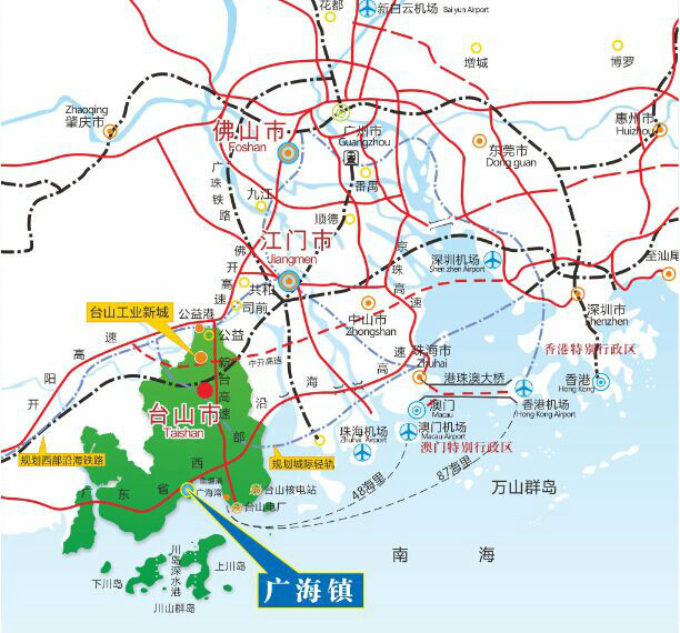  p>广海镇隶属广东省台山市,地处 a href="#" data-lemmaid="5872676"