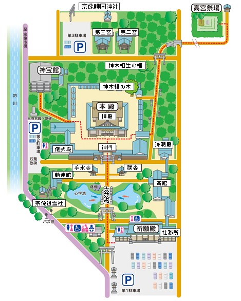 86apx46"> b>宗像大社 /b>(日语: i>むなかたたいしゃ /i>)位于日本 a
