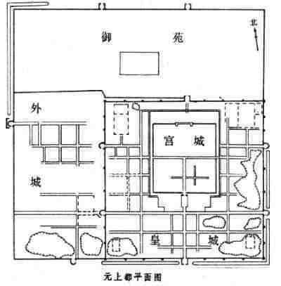 data-lemmaid="23169240">万安宫 /a>,元大都宫城,元上都宫城,元中都