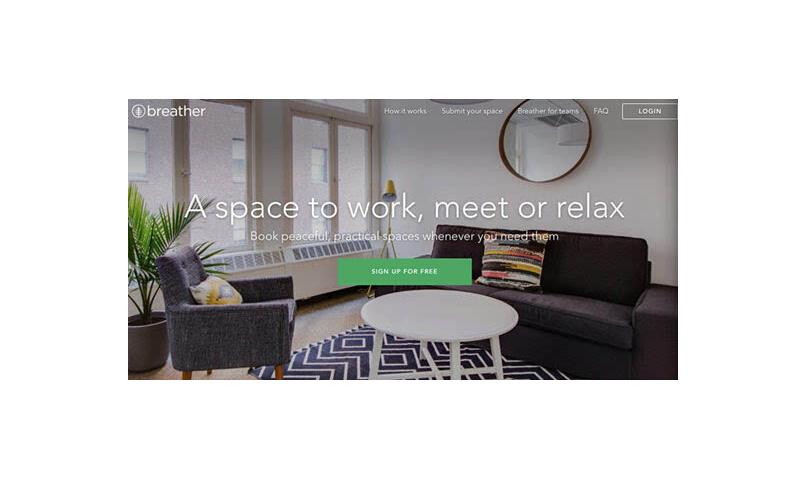  p>breather利用共享经济为用户提供一个可供休闲和工作的私密空间