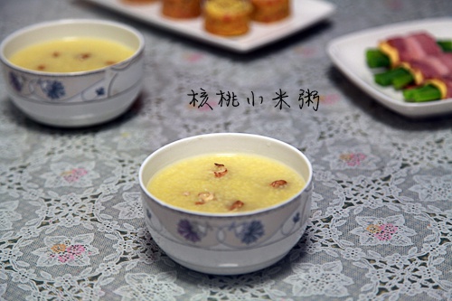 小米核桃粥