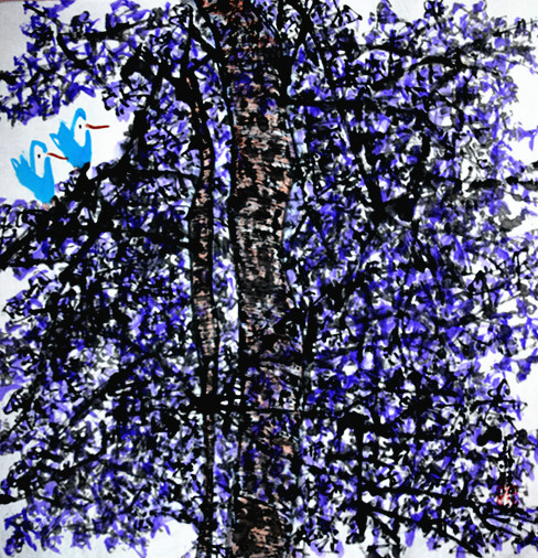 秦语中国画作品