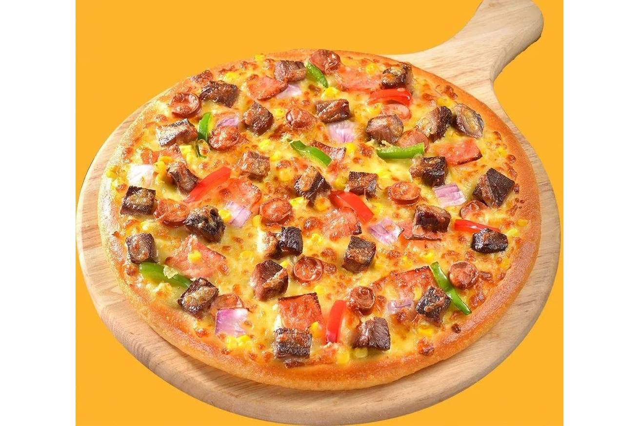 9寸火腿牛肉披萨