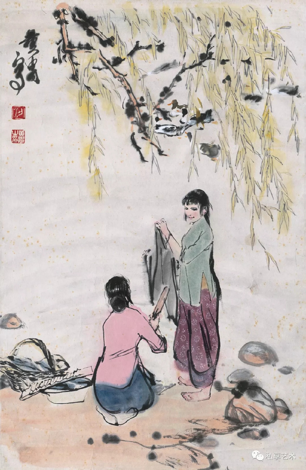 黄胄：好的作品应该是笔简形具、笔简神完的_百科TA说