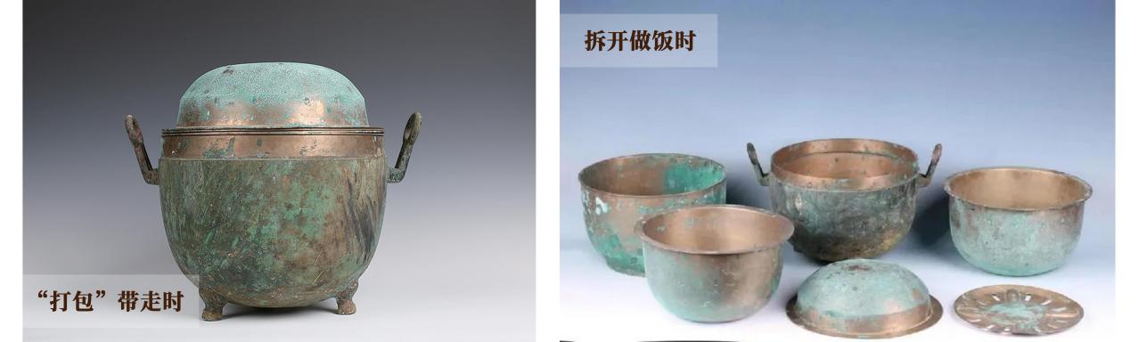 双耳三足青铜行军锅_百度百科