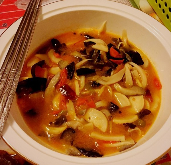 番茄炒蘑菇