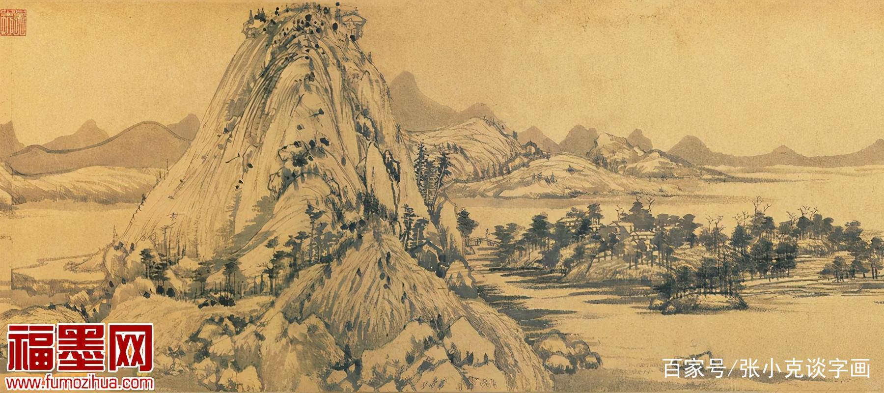 元代山水画，浅析元代山水画的文人审美与精神特性_百科TA说