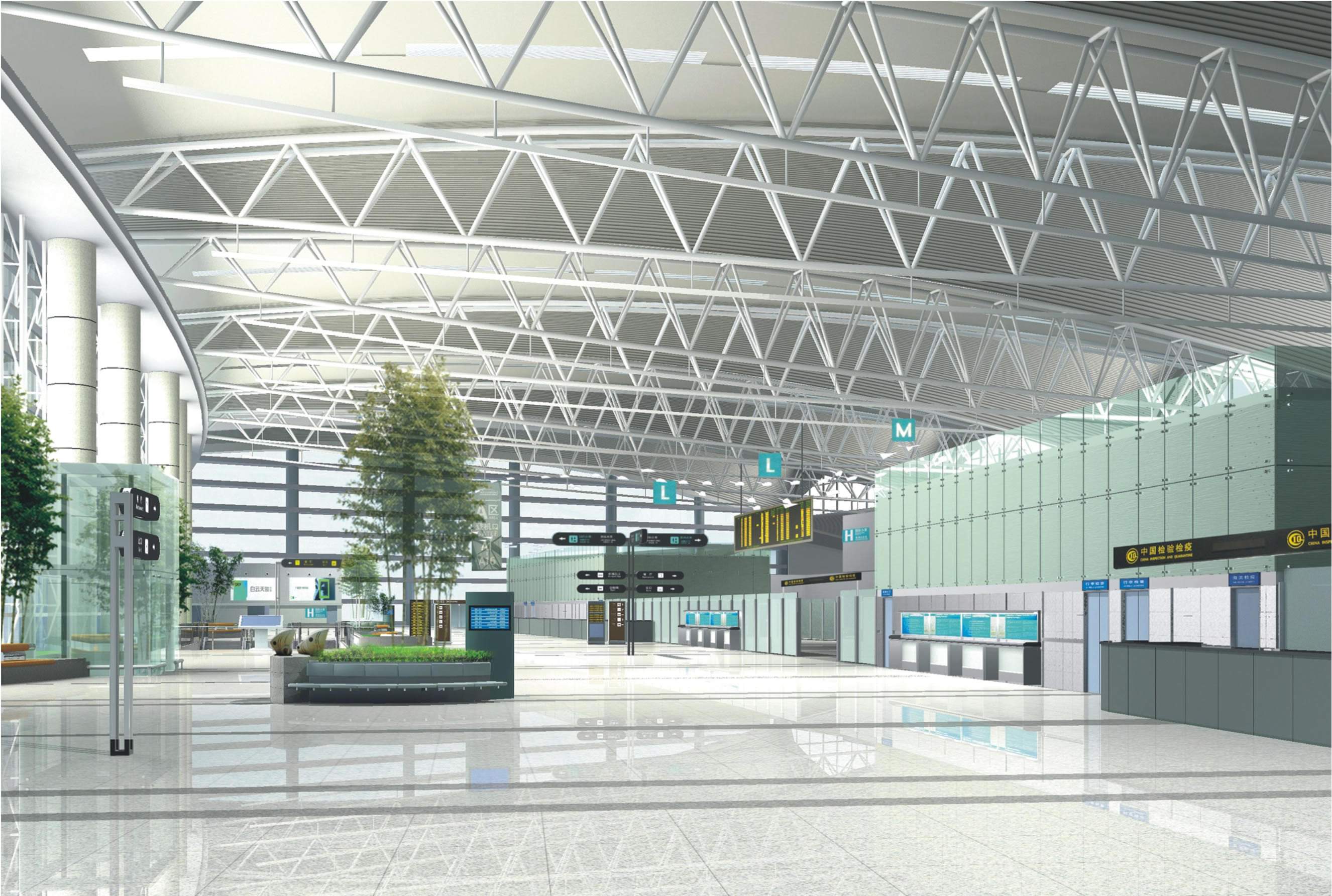 结构主要由型钢和钢板等制成的钢梁,钢柱,钢桁架等构件组成,并采用