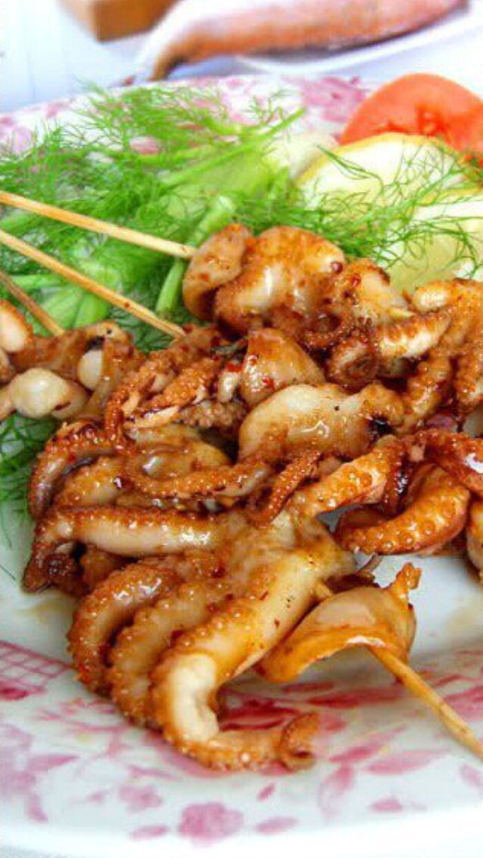 辣烤章鱼串