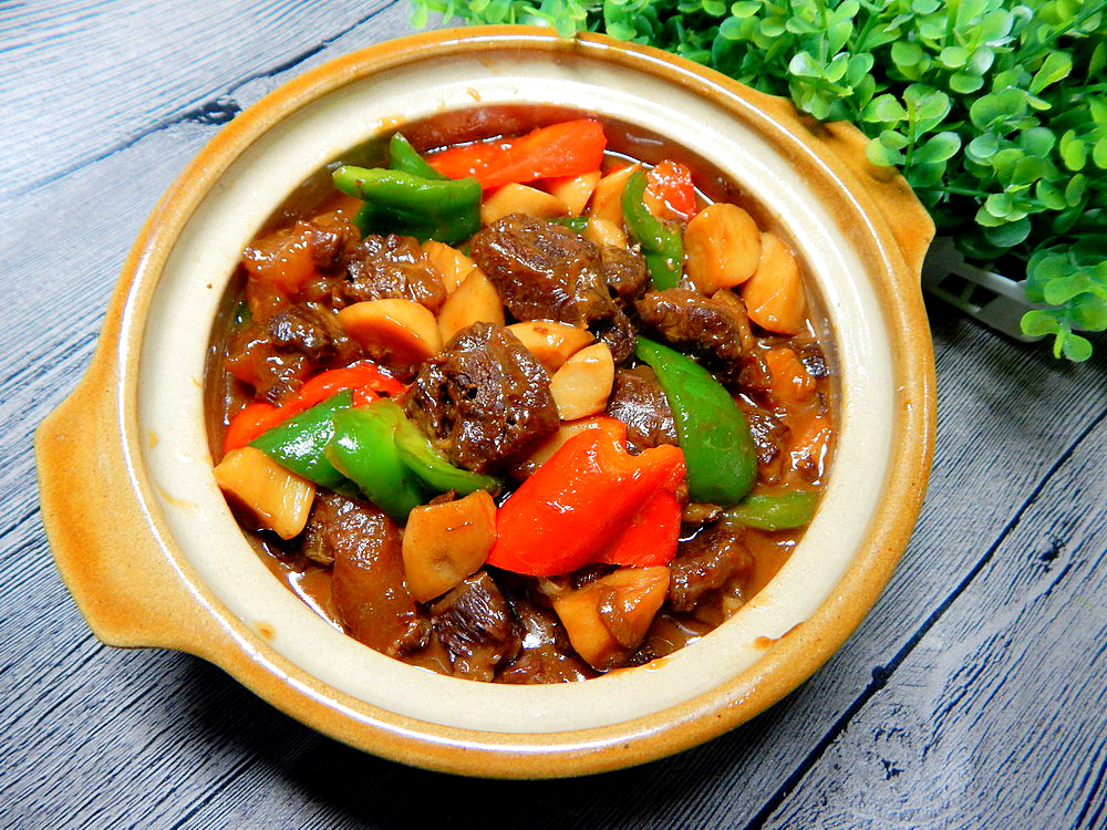 杏鲍菇烧排骨