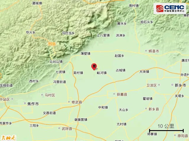 2024年9月6日辉县3.0级地震