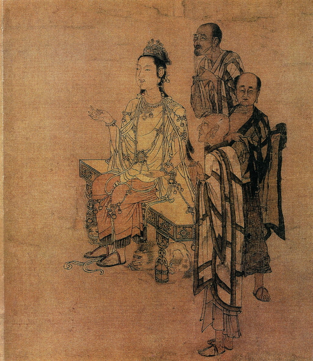 刘松年天女献花图