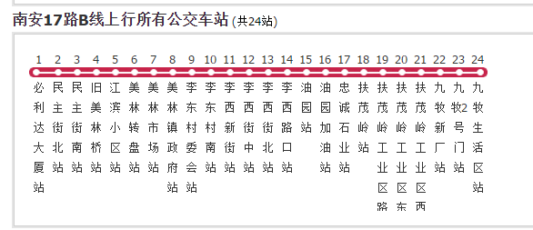 南安公交17路b线
