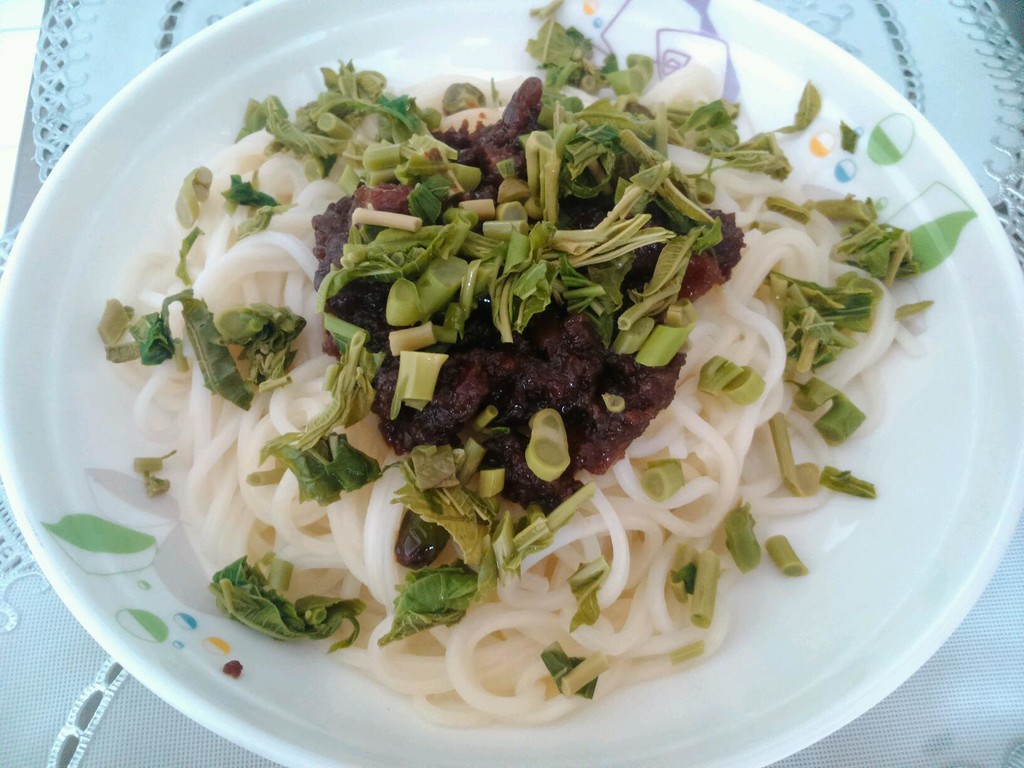 香椿蒜泥面