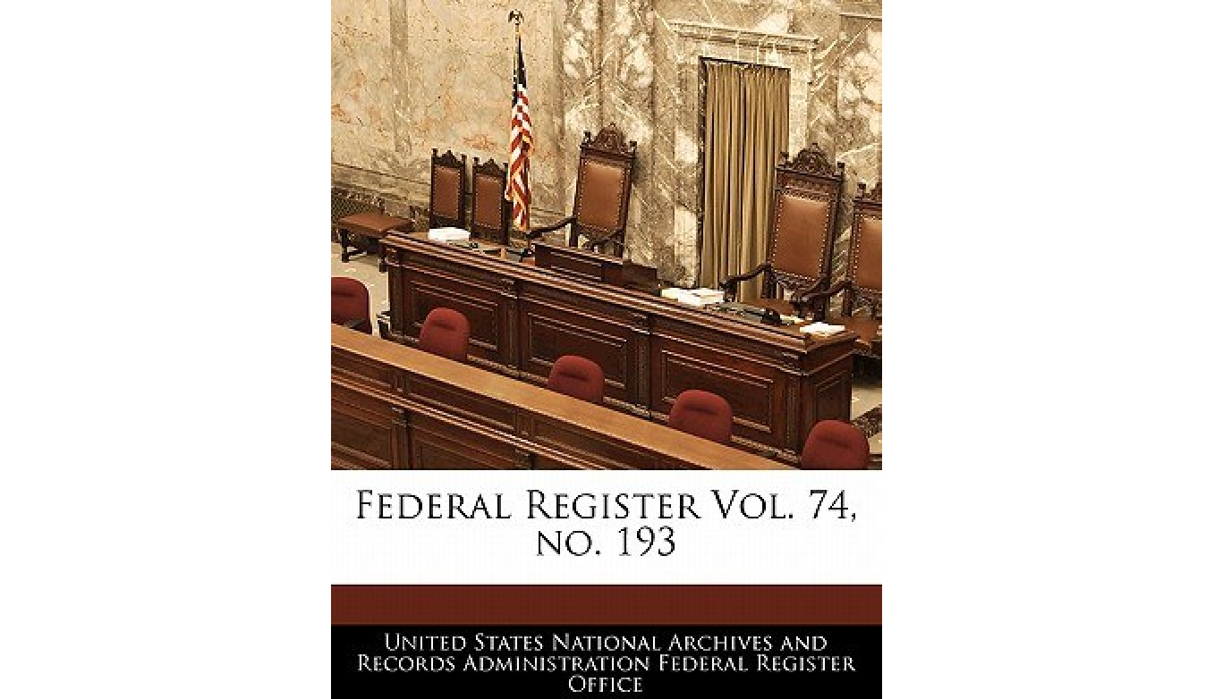 federal register vol. 74, no. 193