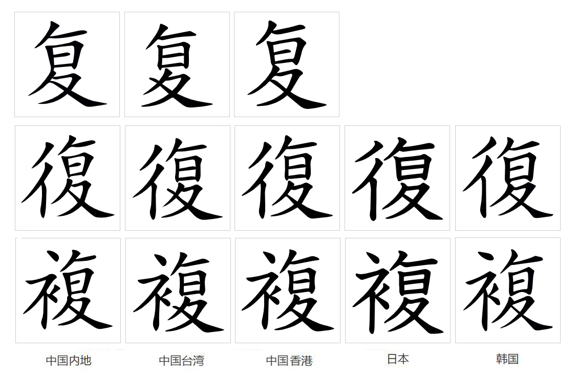 复（汉语文字）_百度百科