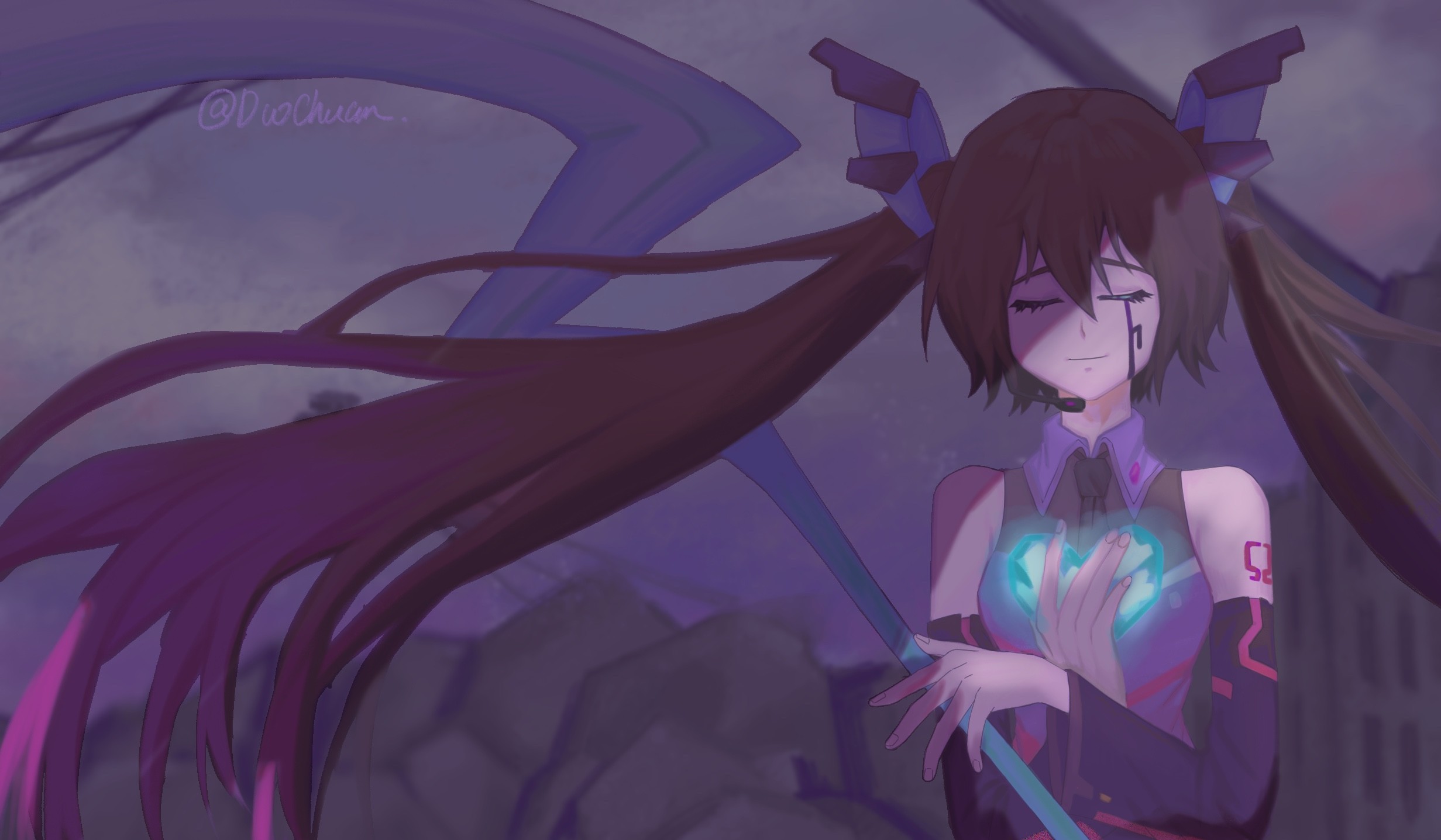 类漫画,为作者对2009年初音亚种终音未来形象的重新设计而绘制的漫画