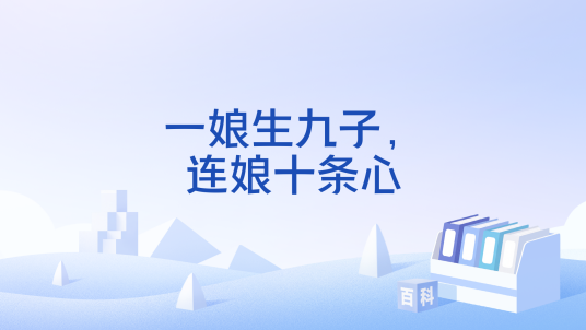 一娘生九子，连娘十条心_百度百科