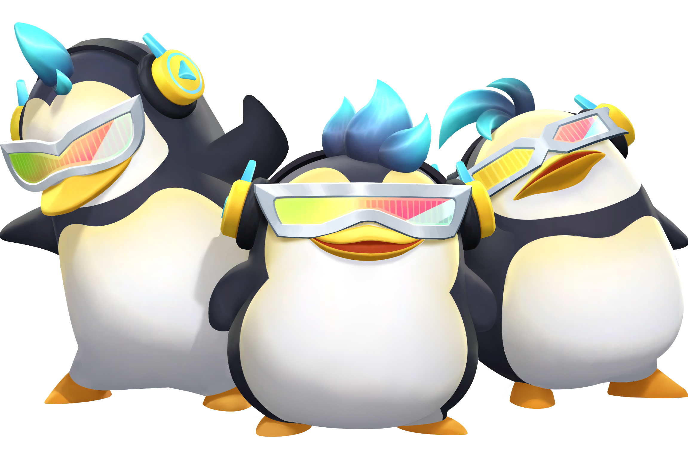 企鹅三剑客,游戏《跑跑卡丁车》中的传说级宠物.