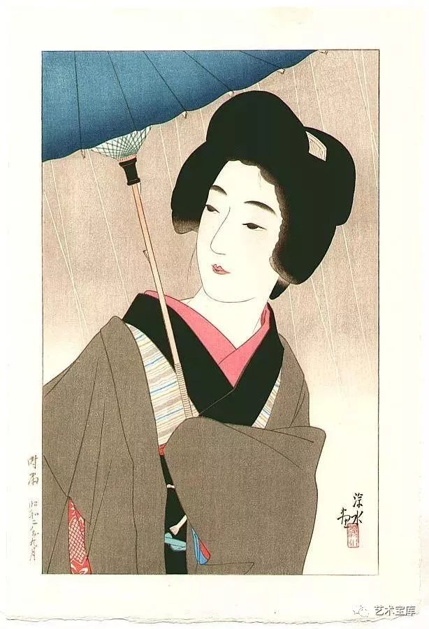 西方艺术史：日本“美人绘”代表画家伊东深水「108」_百科TA说