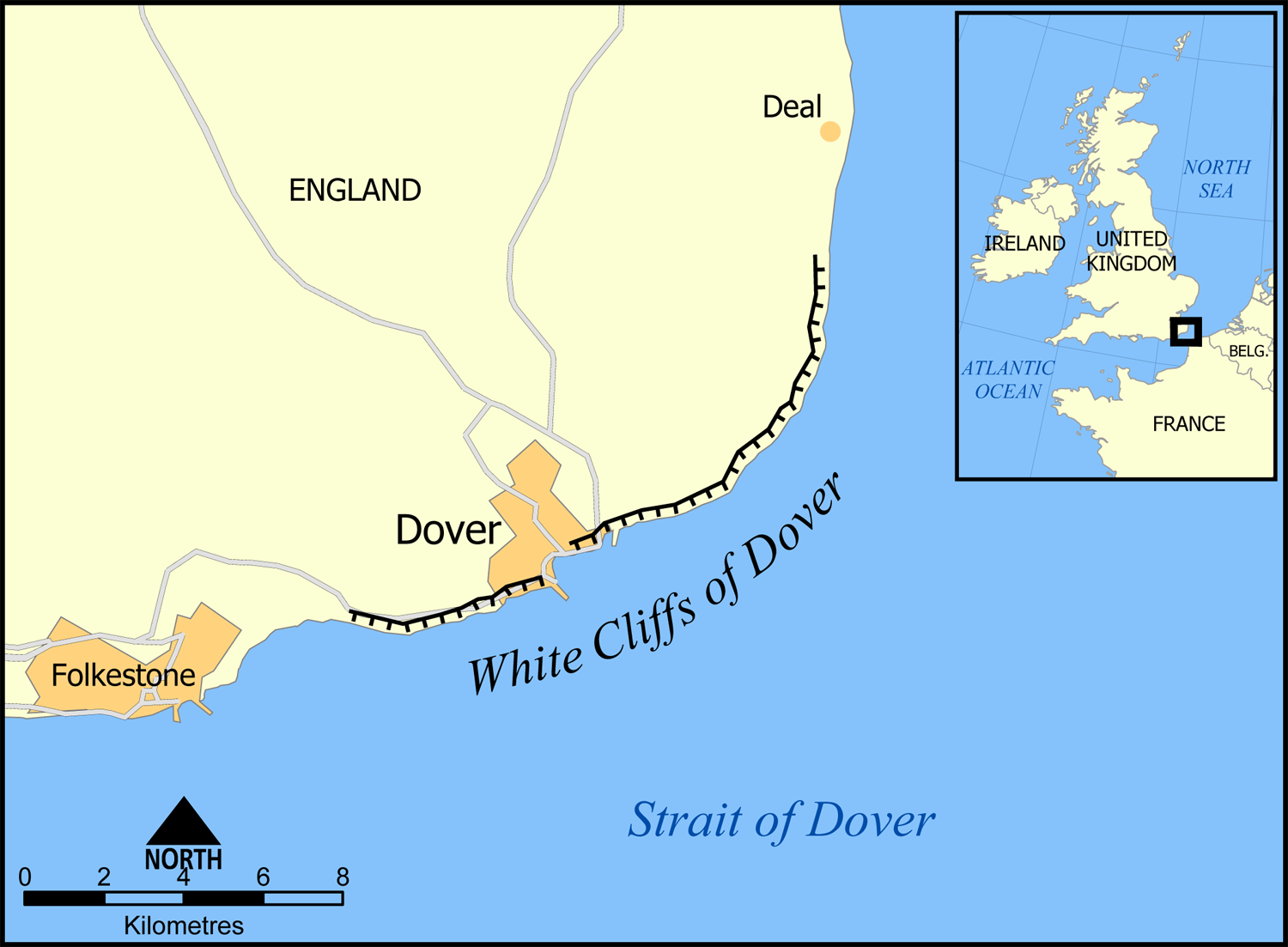 white cliffs of dover