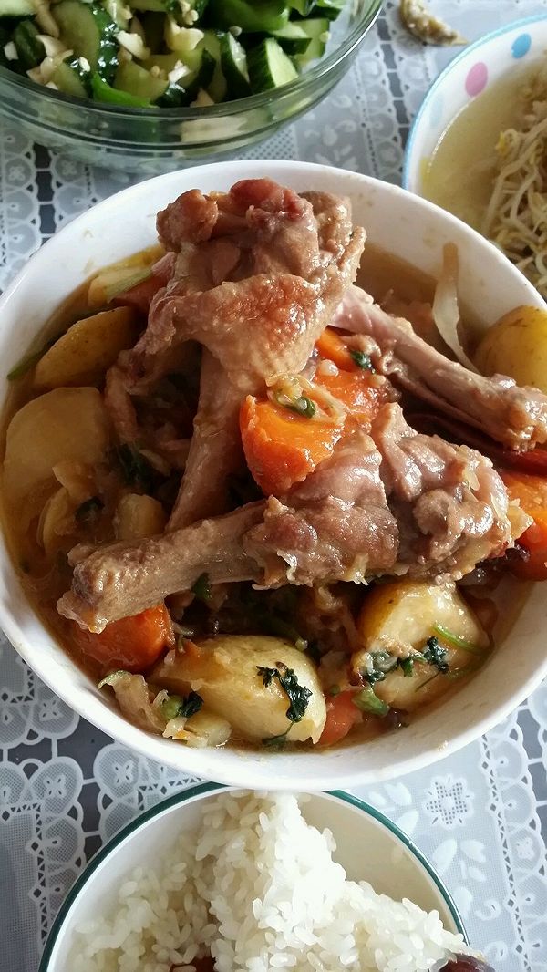 鸭翅炖土豆