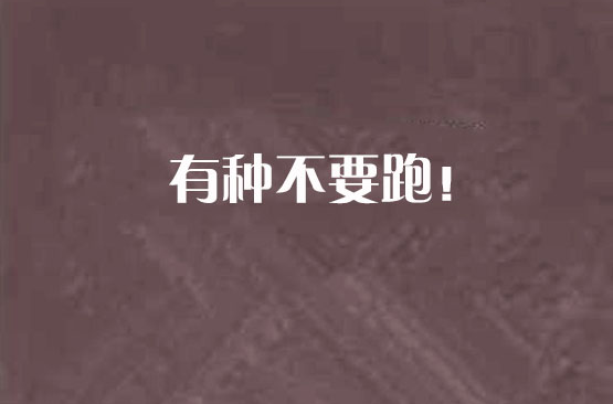 有种不要跑!