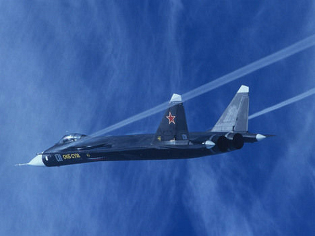  p>苏-47战斗机(俄文:Су-47 Беркут,英文:sukhoi su-47,北约