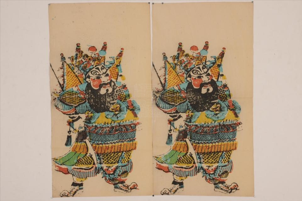 民国梁平大刀门神年画